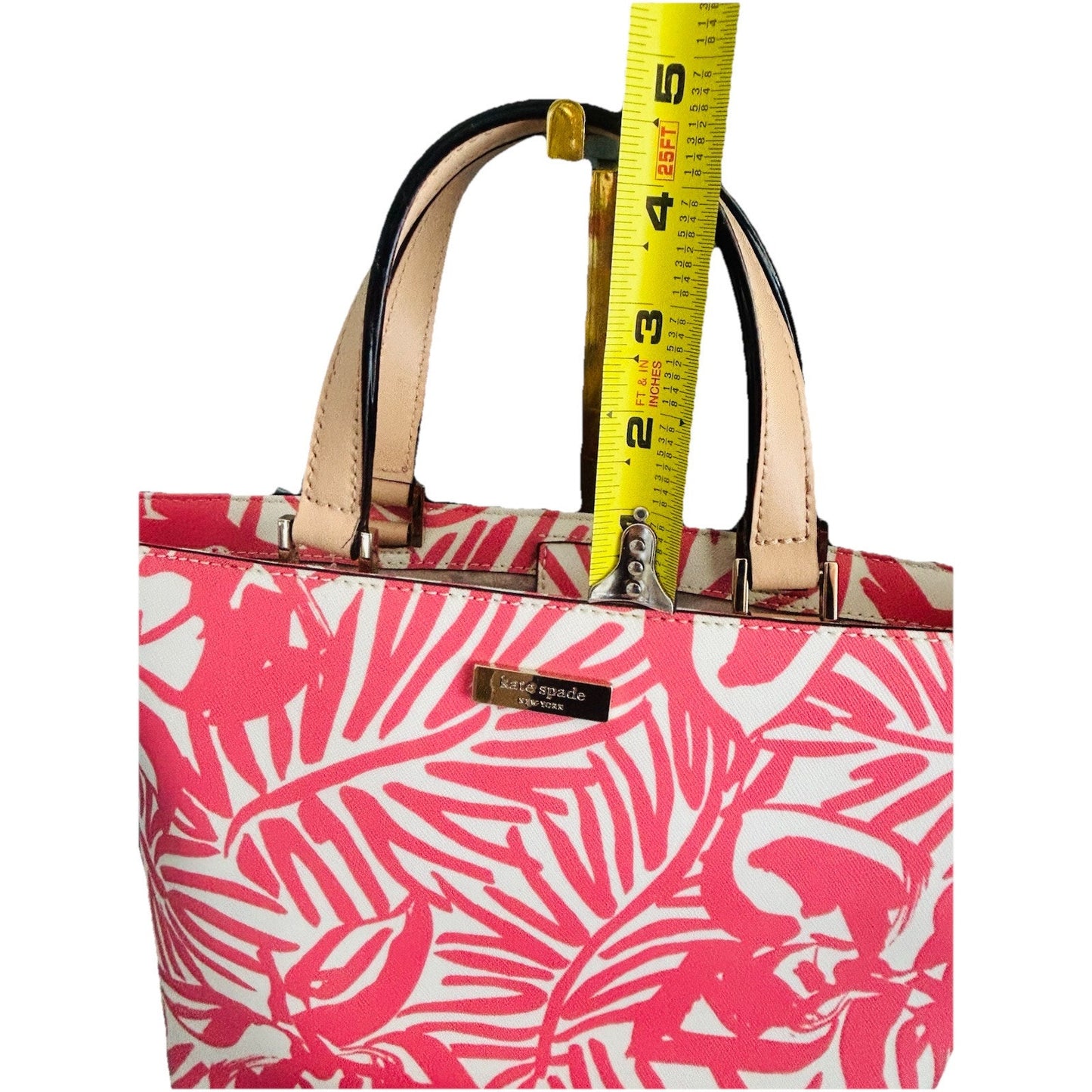 Kate Spade Jules Grant Street Juno Satchel & Wallet Palms Pink Tropical Bag Mini New With Tags
