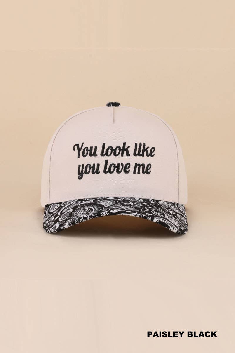 You Look Like You Love Me Two Tone Canvas Cotton: LEOPARD / 1(ONE SIZE)